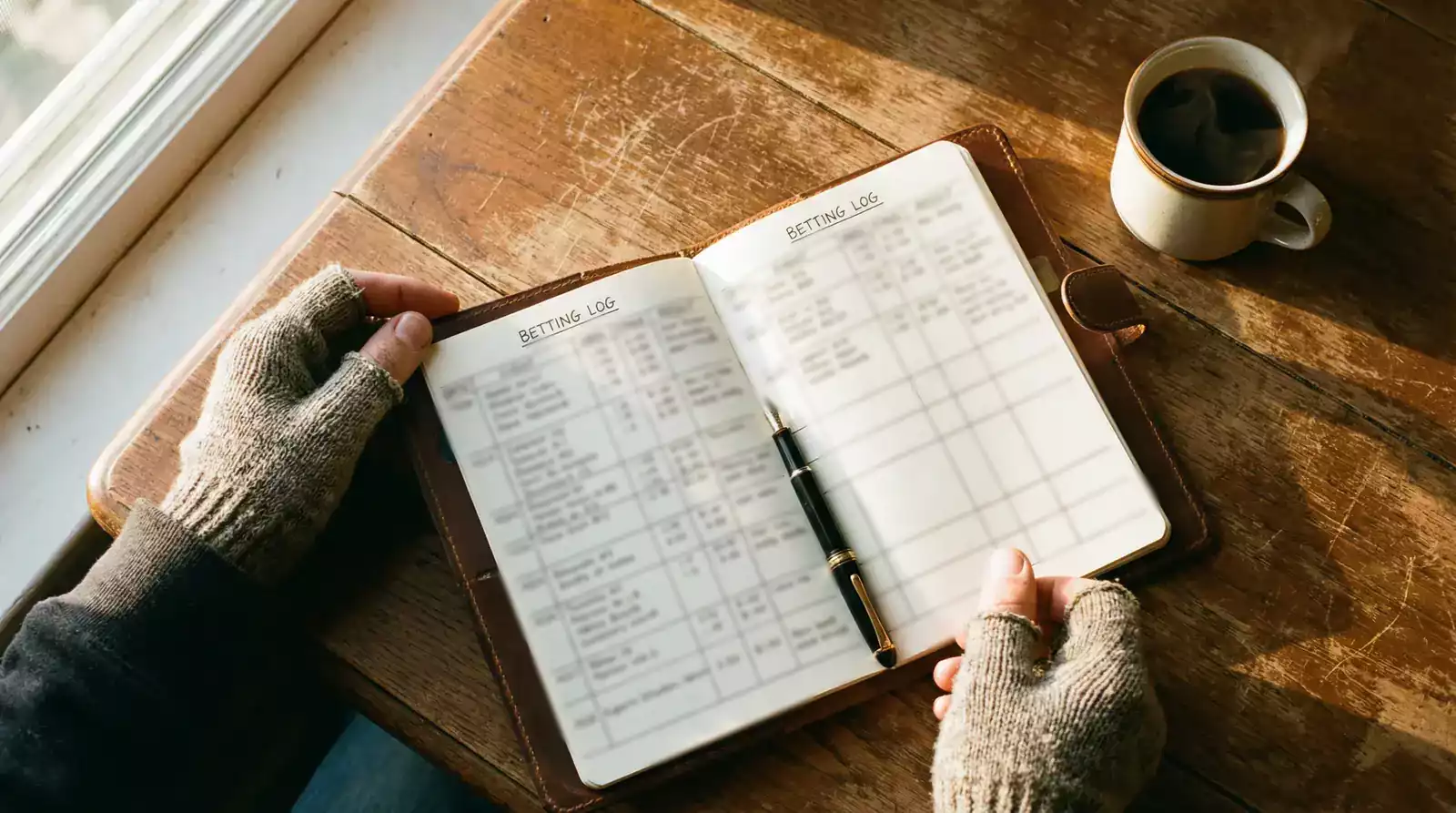 Un parieur tient un carnet avec un suivi détaillé de ses mises et résultats de paris sportifs MMA