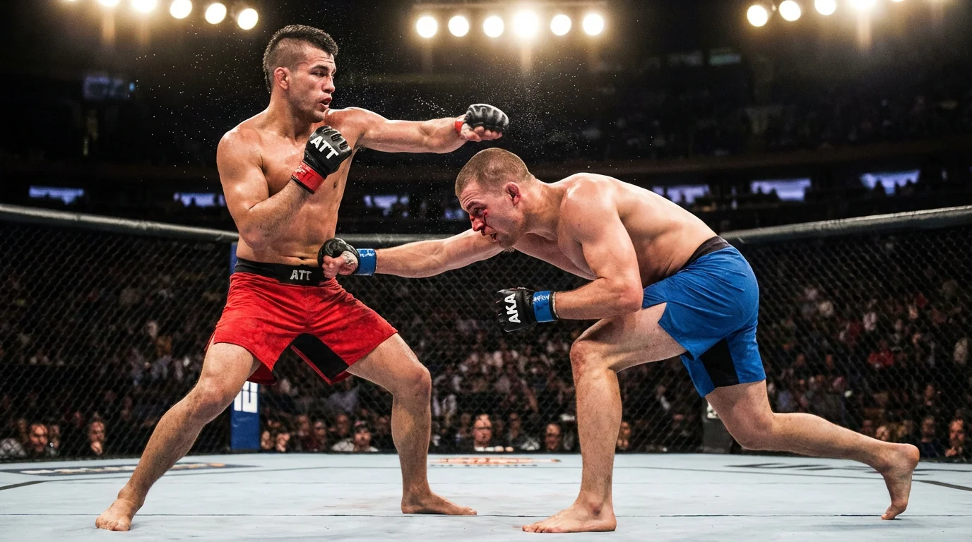 Deux combattants MMA aux styles différents s